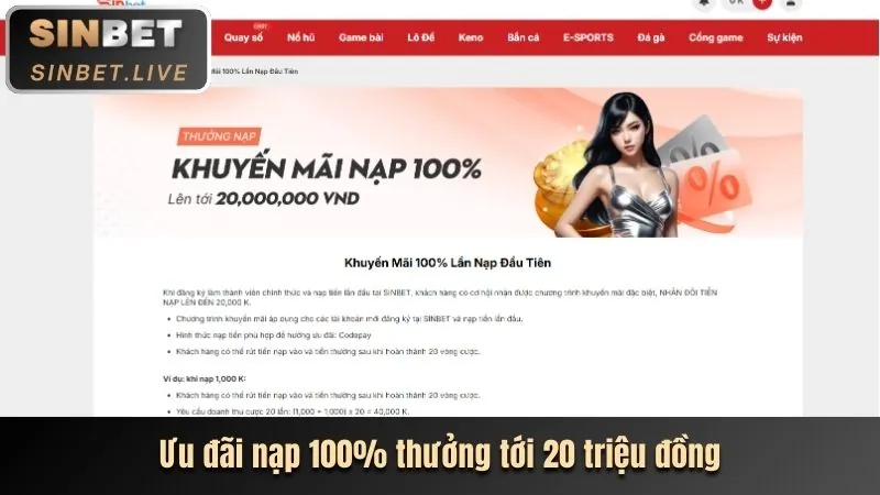 Thưởng nạp lại qh99